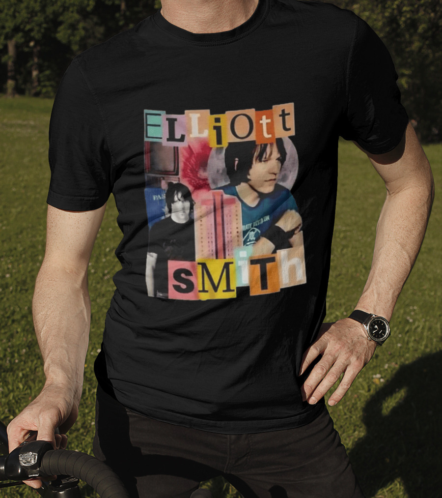 Elliott Smith Past And Present Music Lover College Aesthetic T-Shirt