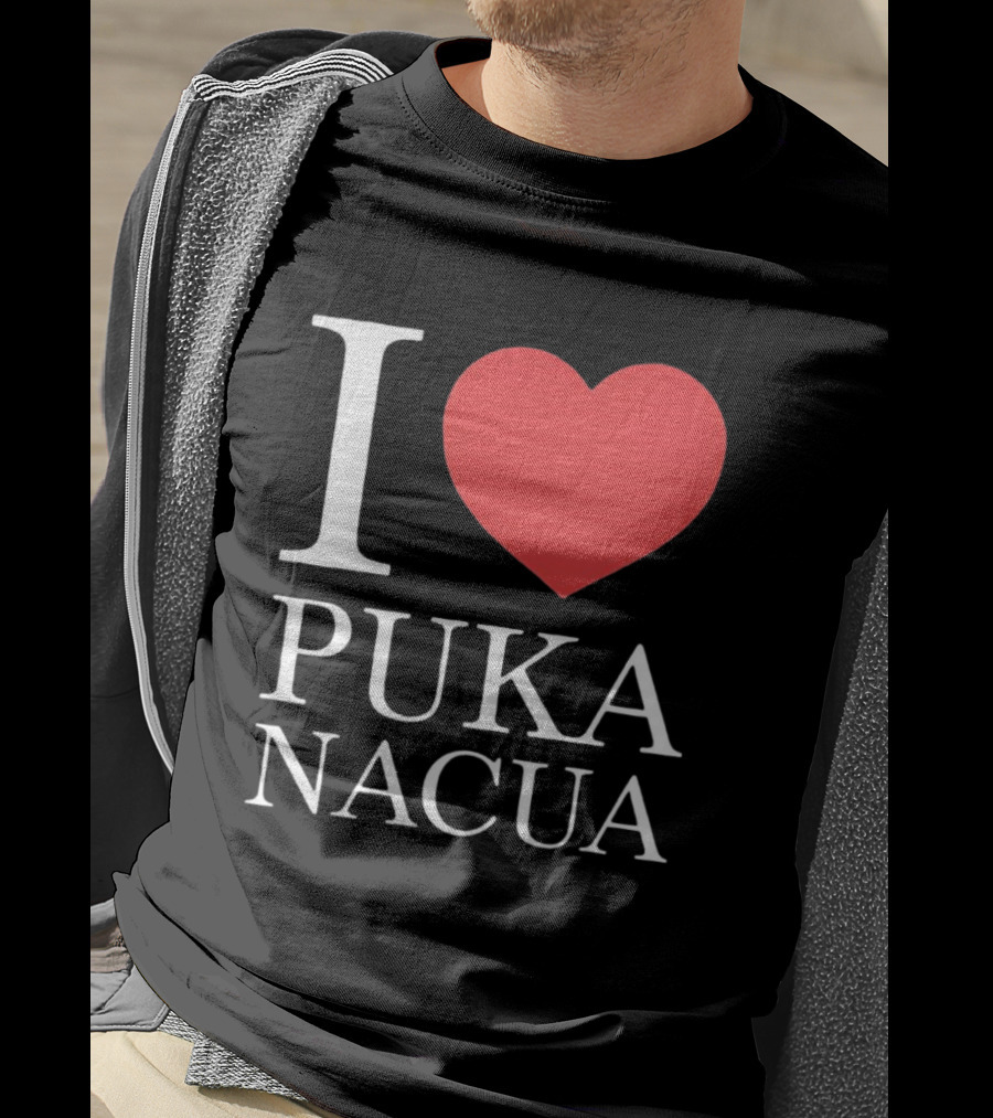 I Love Puka Nacua Los Angeles Rams Football Heart T-Shirt