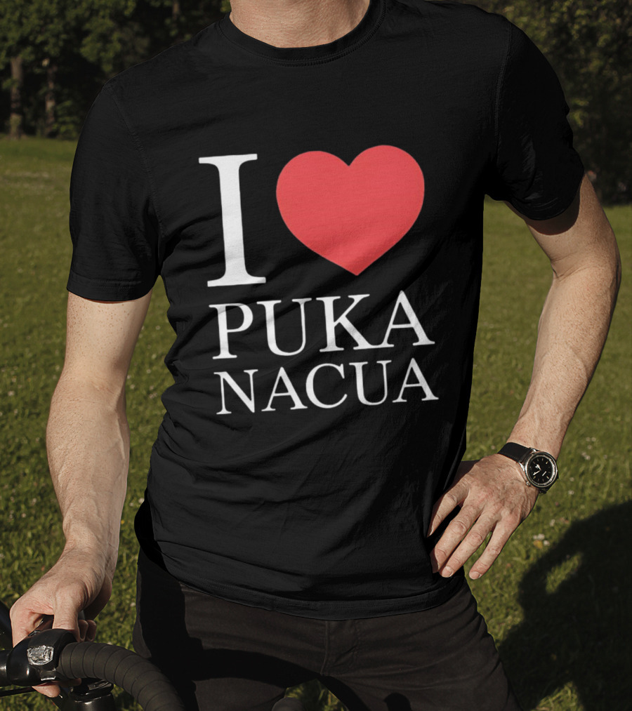 I Love Puka Nacua Los Angeles Rams Football Heart T-Shirt