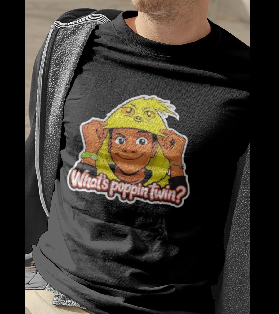 Nick Darnell What's Poppin Twin Grinch T-Shirt