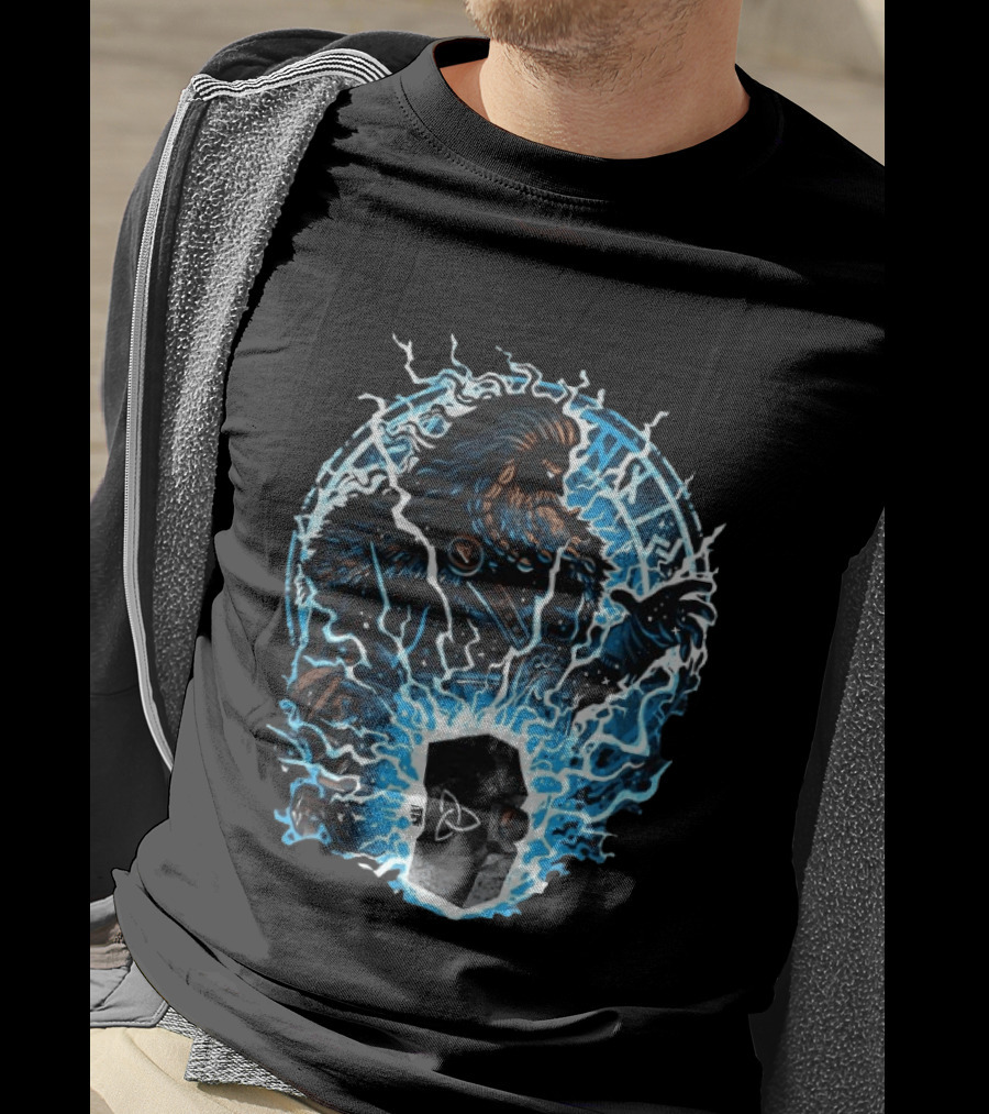 Thor Norse God Of Thunder Mjolnir Lightning Power Norse Mythology T-Shirt
