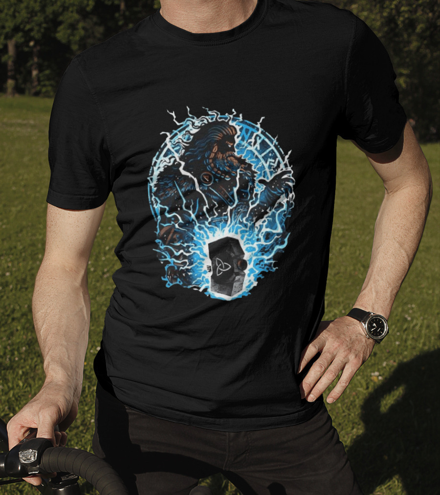 Thor Norse God Of Thunder Mjolnir Lightning Power Norse Mythology T-Shirt