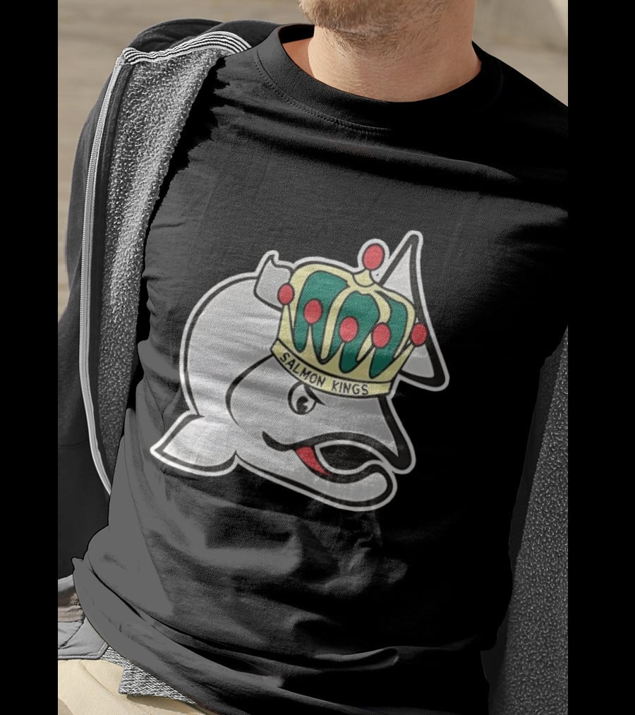 Salmon Kings Crowned Fish Victoria Royals T-Shirt