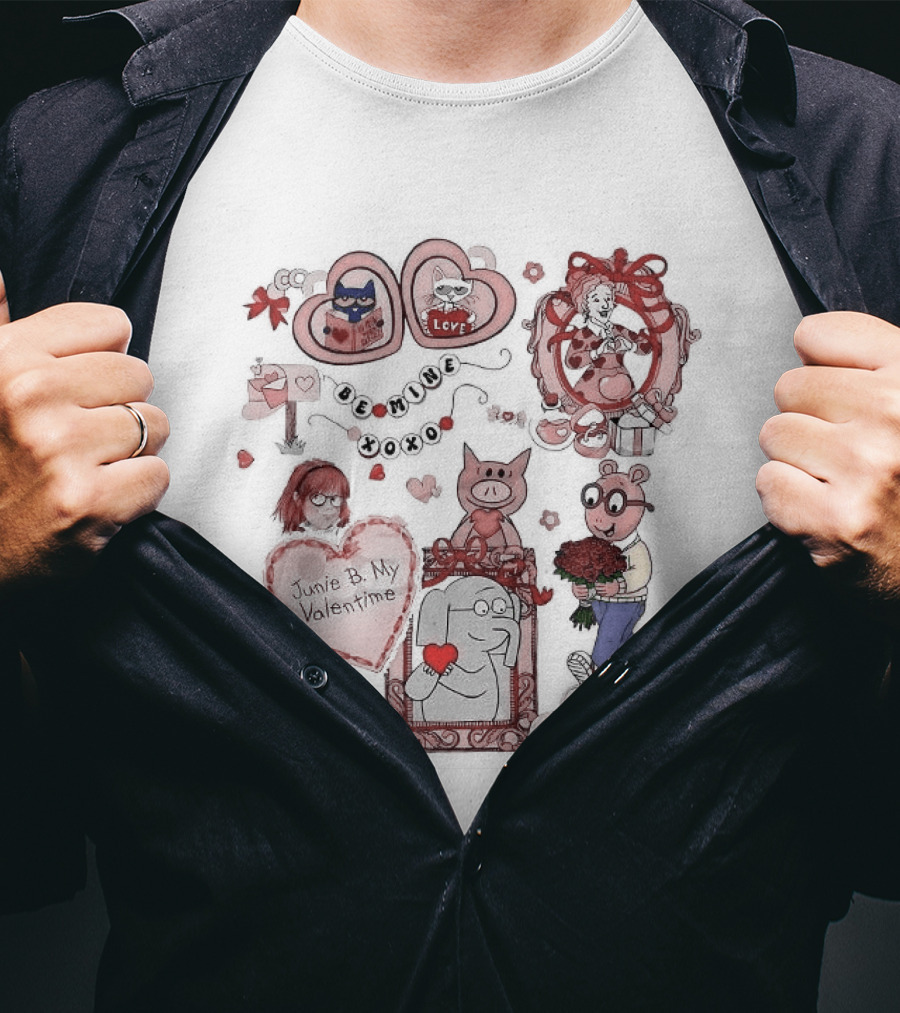 Be Mine XOXO Junie B. Valentine My Valentine Book Club T-Shirt