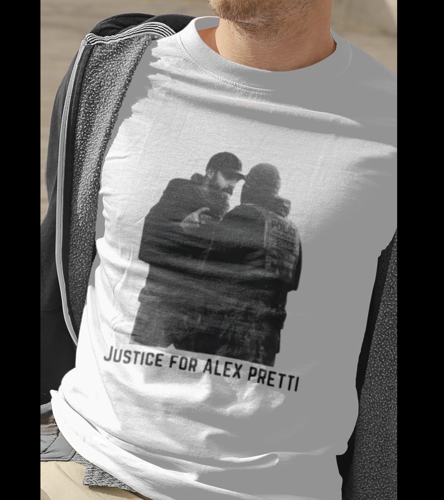 Justice For Alex Pretti Abolish ICE Support Police Tension T-Shirt