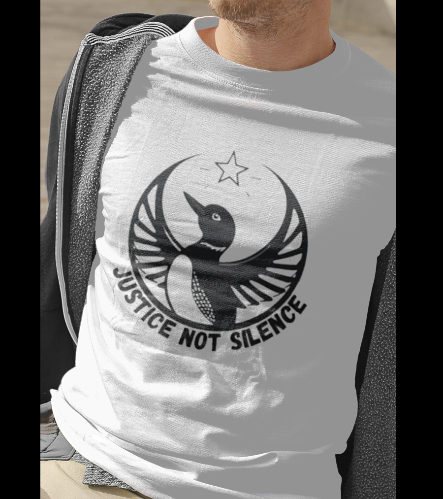 Justice Not Silence Minnesota Rebel Alliance Star Bird T-Shirt