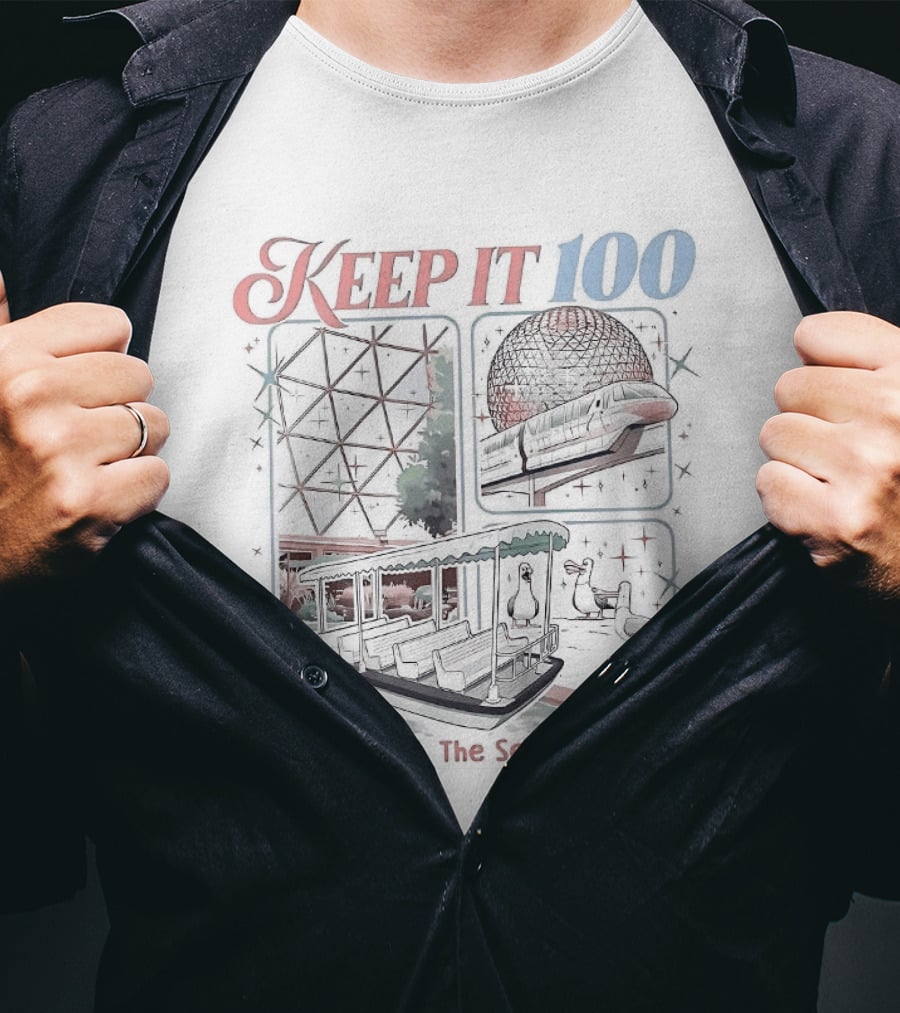 Keep It 100 On The Land The Seas The Skies Vintage Adventure T-Shirt