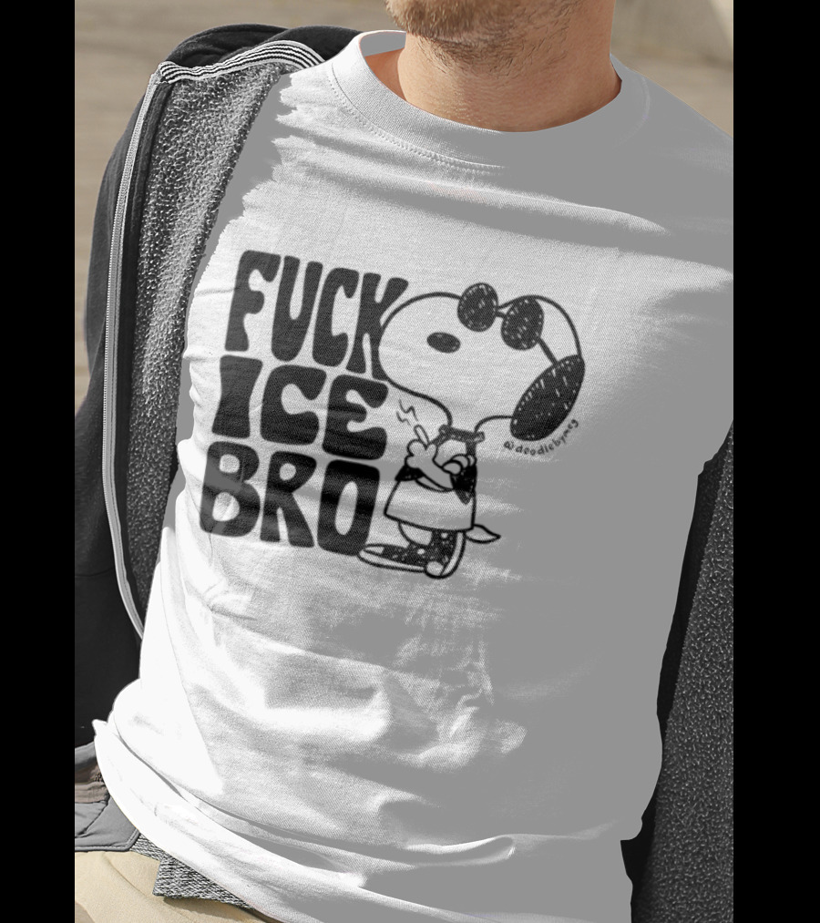 Snoopy Protest Statement ICE Bro T-Shirt