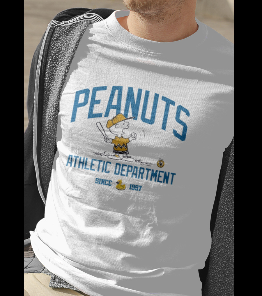 Peanuts Athletic Department Since 1997 Charlie Brown Baseball T-Shirt