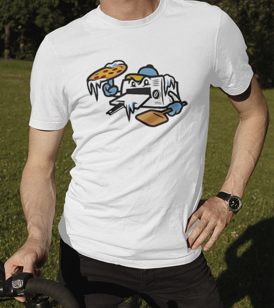 Wisconsin Timber Rattlers Frozen Pizzas 2026 Night Mascot Pizza Oven T-Shirt