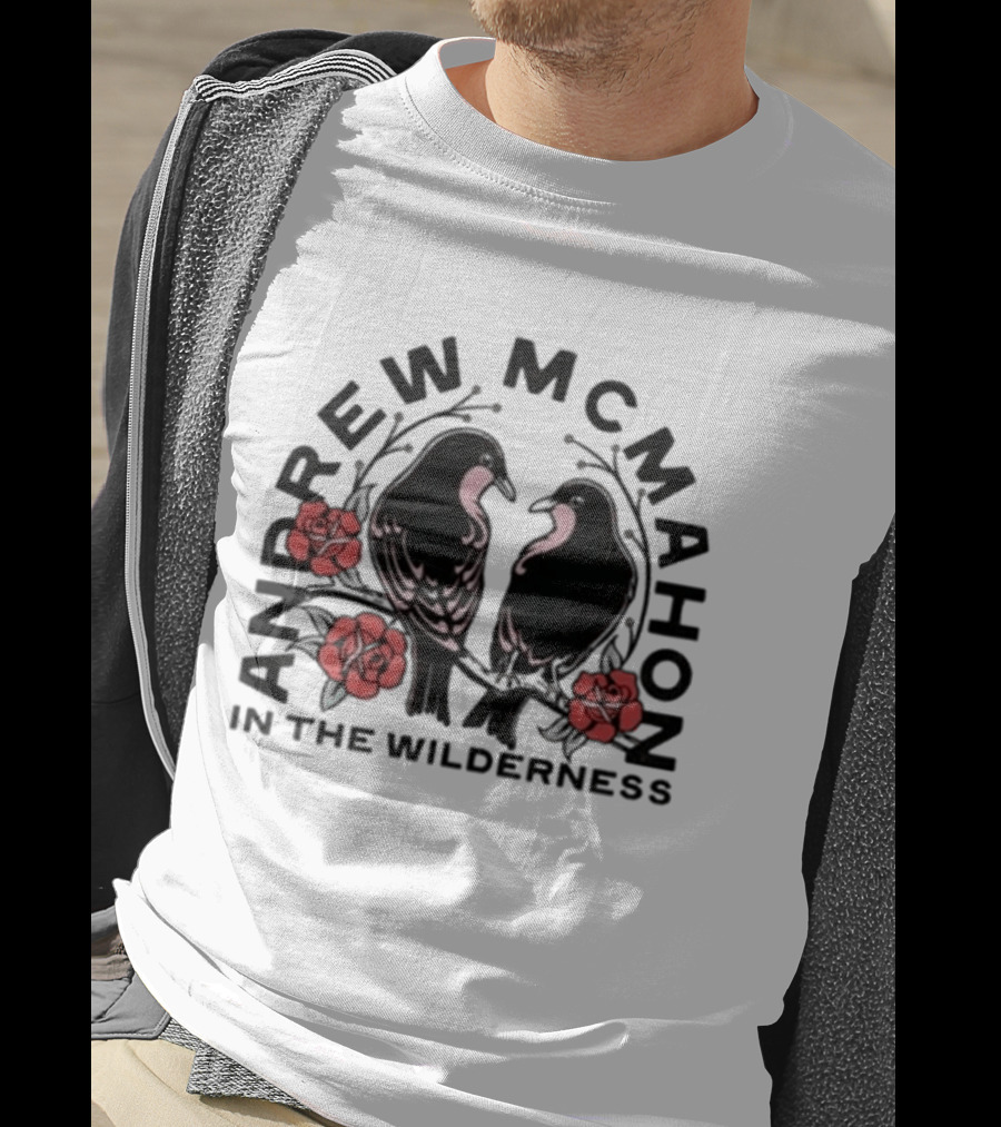 Andrew McMahon In The Wilderness Love Birds Roses T-Shirt