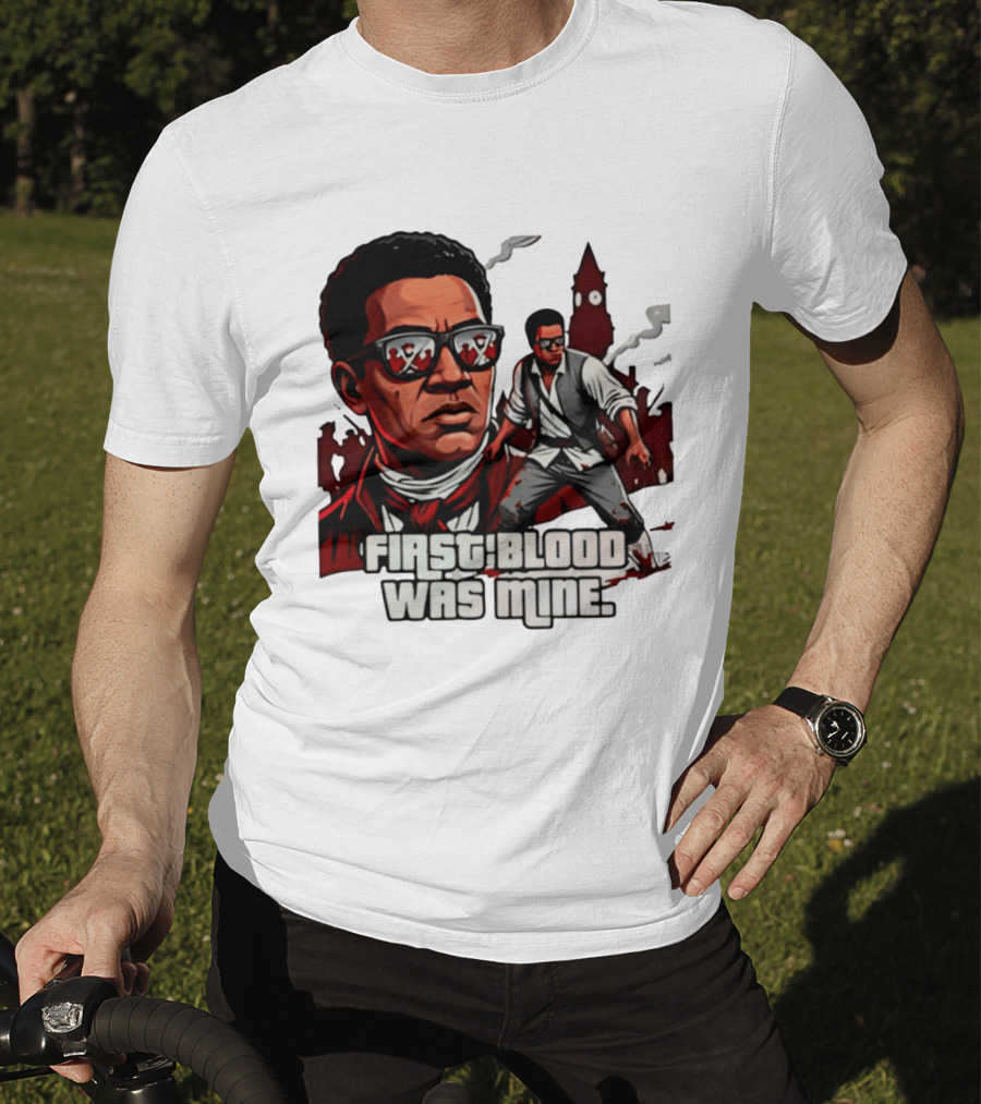 First Blood Was Mine Cool Character Action Scene T-Shirt