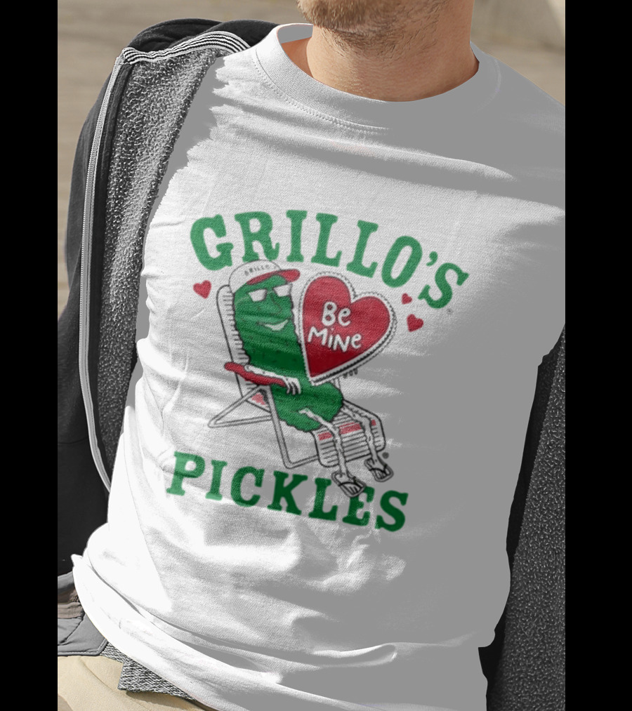 Grillo's Pickles Be Mine Valentine T-Shirt