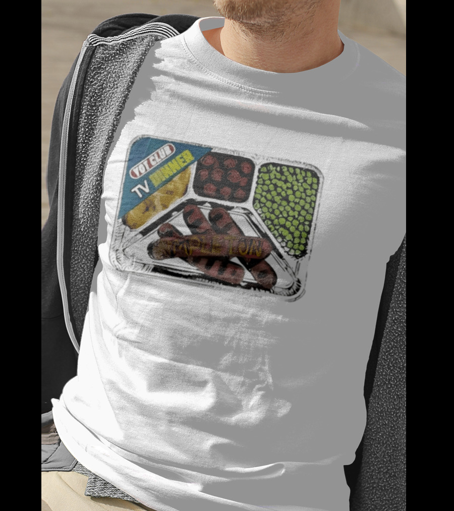 Yot Club TV Dinner Simpleton Retro Tray T-Shirt