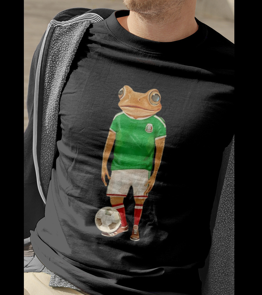 Bad Bunny Debi Tirar Mas Fotos World Tour Mexico 2026 Frog Soccer Jersey T-Shirt