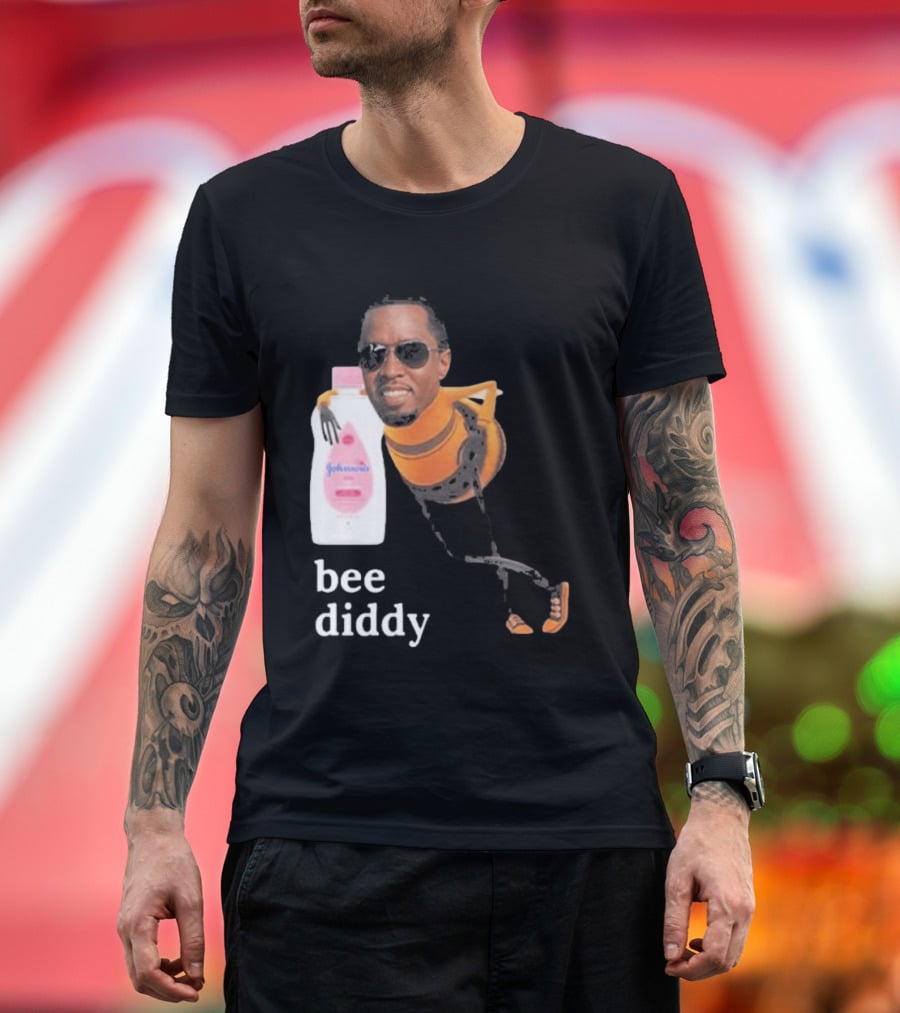 Bee Diddy Sean Combs Baby Oil Johnson's T-Shirt