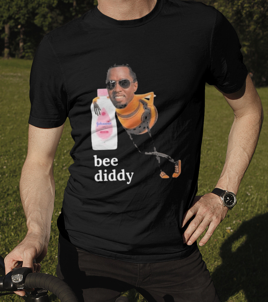 Bee Diddy Sean Combs Baby Oil Johnson's T-Shirt