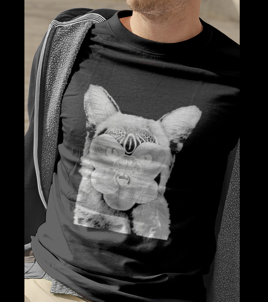 Galantis Palladium Cat Mask Orchid Eyes Black And White T-Shirt