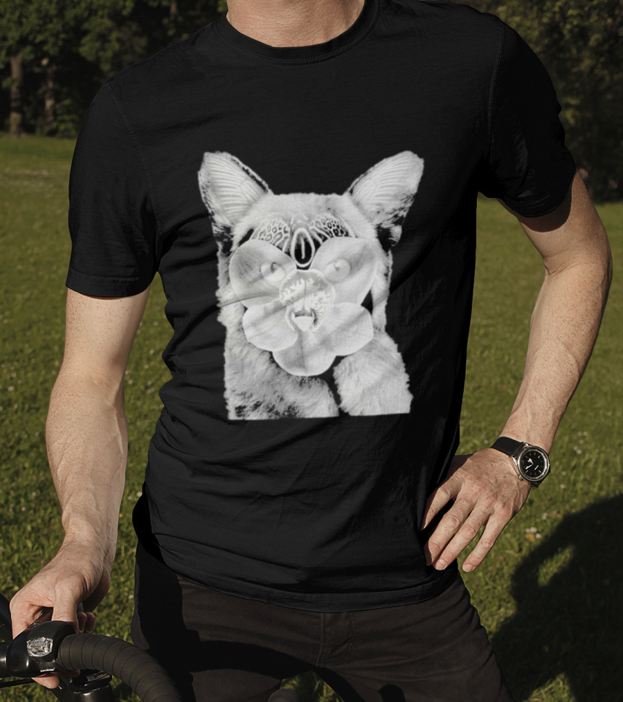 Galantis Palladium Cat Mask Orchid Eyes Black And White T-Shirt