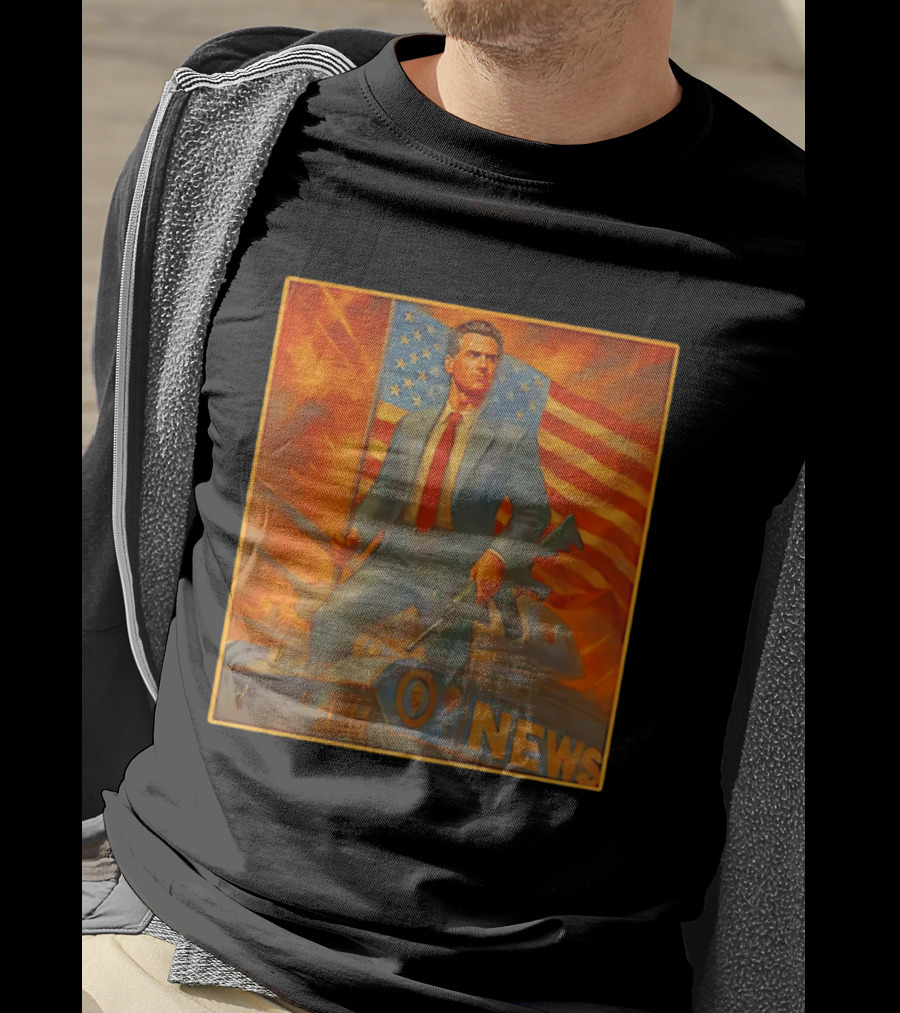 Gavin Newsome Tank Patriotic Flag Rifle News Scene T-Shirt
