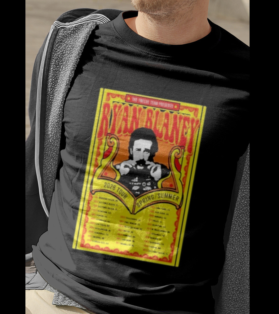 The Triline Team Presents Ryan Blaney 2026 Tour Spring Summer Dates T-Shirt