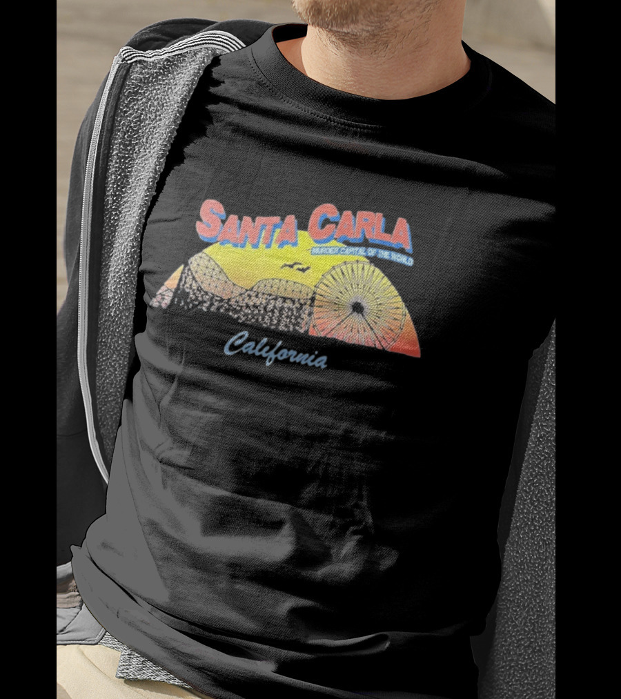 Santa Carla Murder Capital Of The World California Retro Beach Sunset T-Shirt