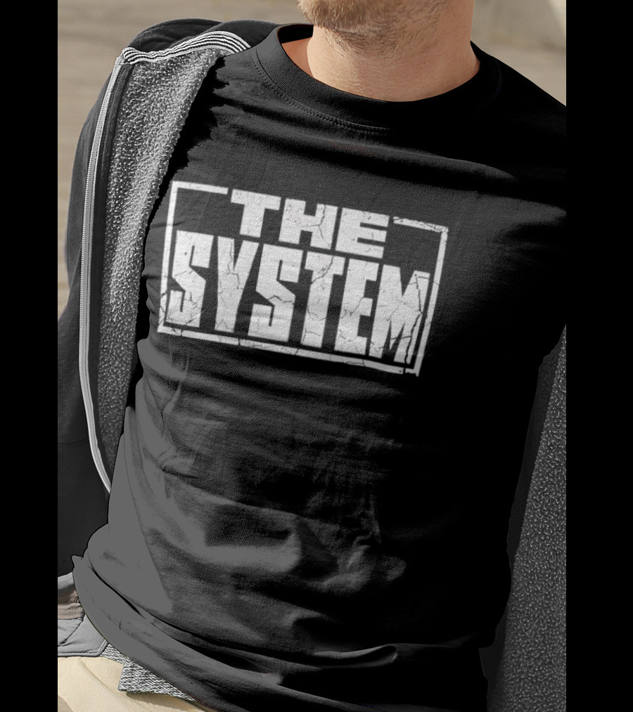 The System Capital Bold Grunge T-Shirt