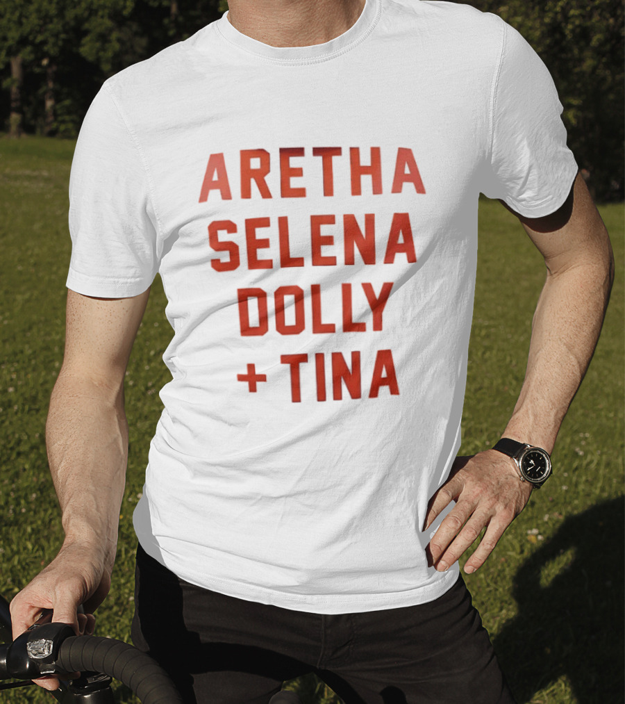 Aretha Selena Dolly Tina Iconic Music Legends T-Shirt