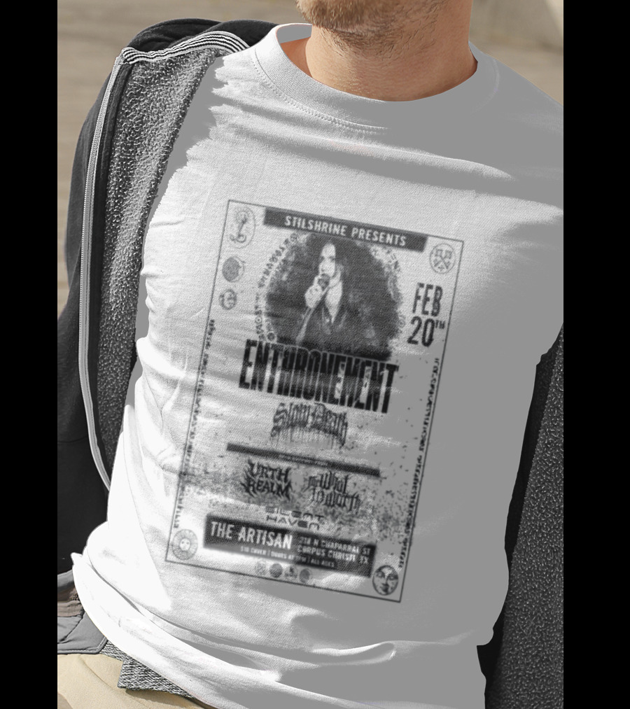 Enthronement Corpus Christi TX February 20 2026 Artisan Distilleries Event T-Shirt