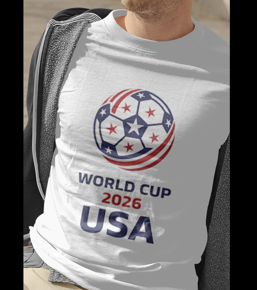 World Cup 2026 USA Soccer Stars Ball T-Shirt