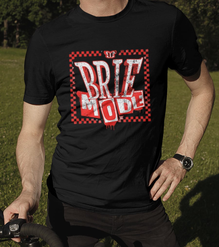 Brie Bella Mode WWE Text And Crown T-Shirt