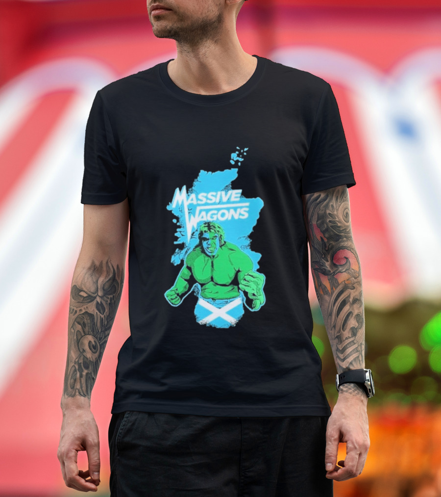 Massive Wagons Hulk Scotland With Map T-Shirt