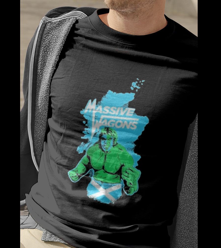 Massive Wagons Hulk Scotland With Map T-Shirt