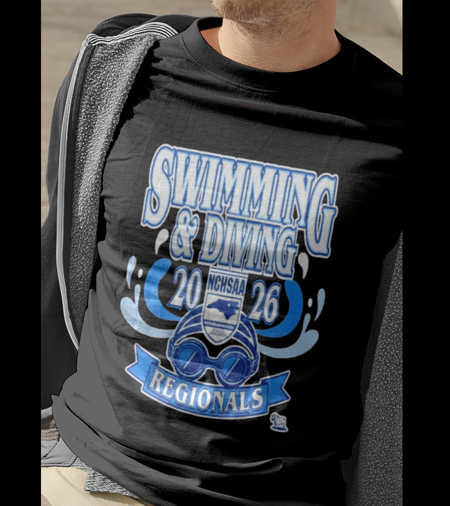 NCHSAA Swimming & Diving Regionals 2026 Competition Event T-Shirt