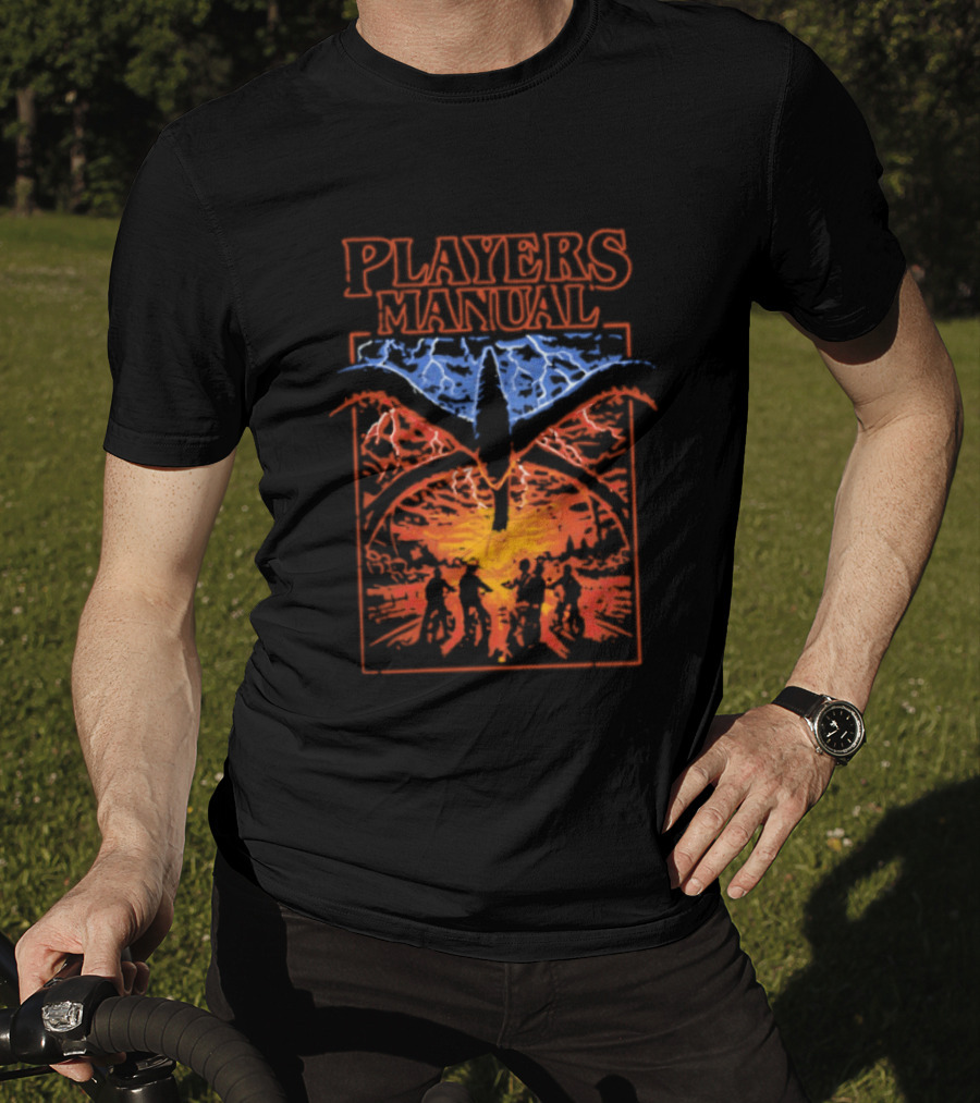 Players Manual Stranger Things Demogorgon Lightning T-Shirt