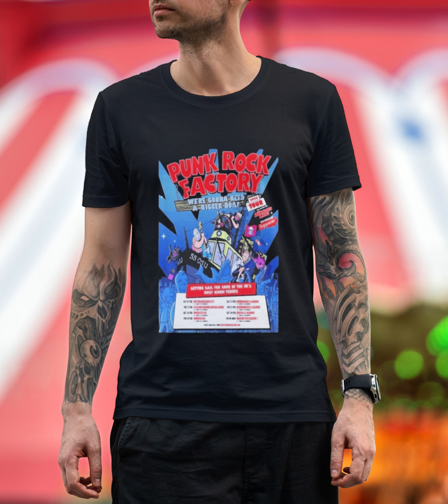 Punk Rock Factory We're Gonna Need A Bigger Boat 2026 Tour Dates And Venues T-Shirt