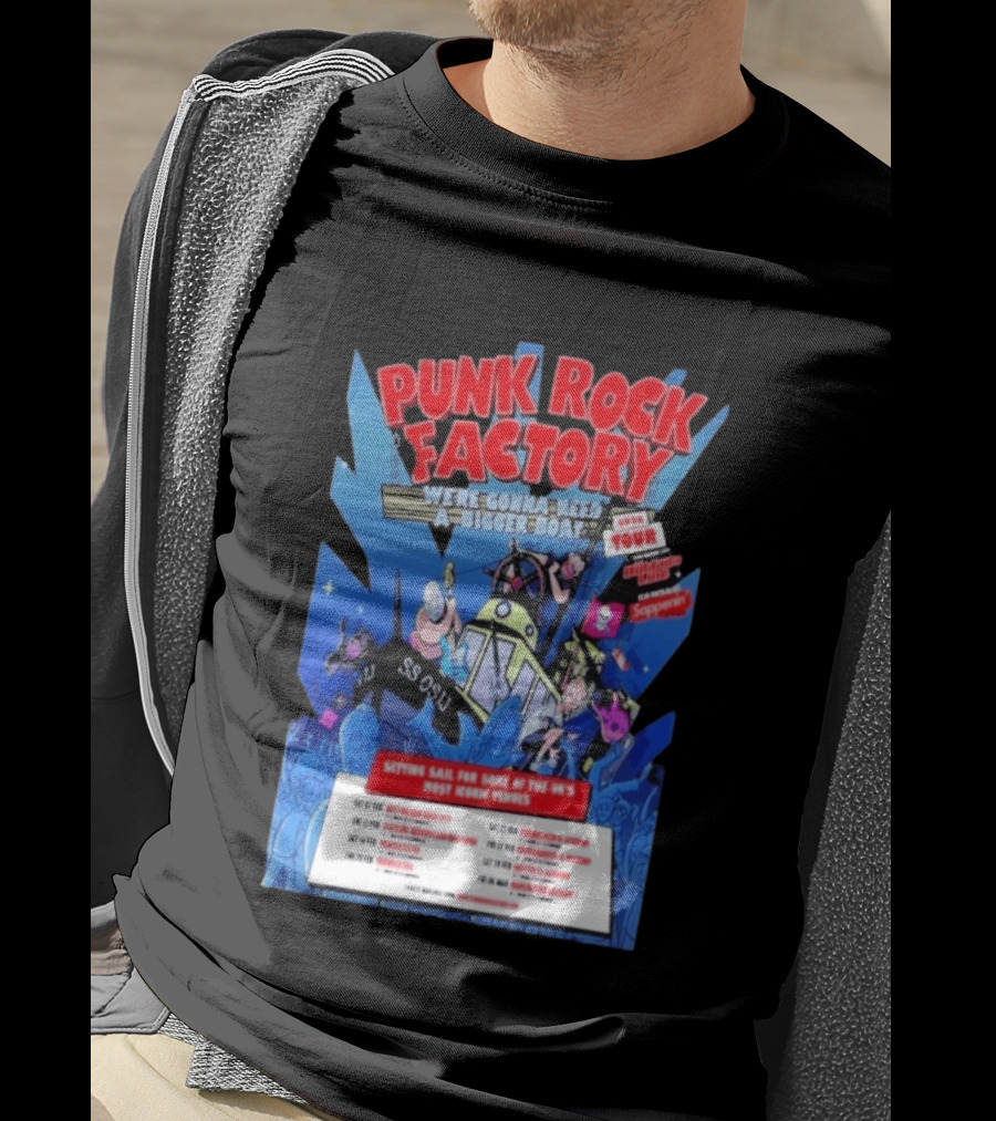 Punk Rock Factory We're Gonna Need A Bigger Boat 2026 Tour Dates And Venues T-Shirt