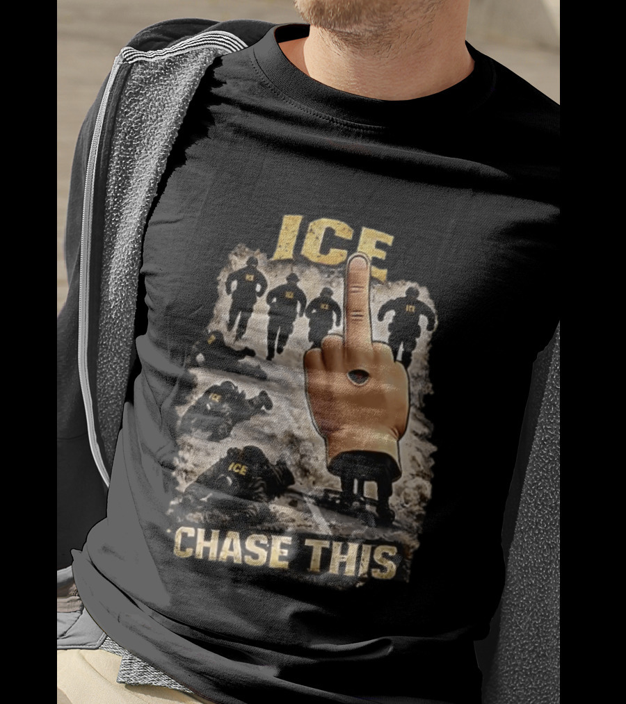 ICE Chase This Viral Foam Finger Protest T-Shirt