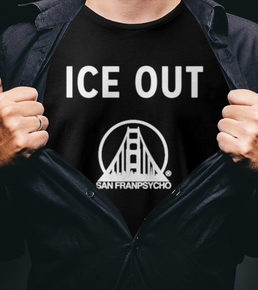 San Franpsycho Ice Out Golden Gate Bridge T-Shirt
