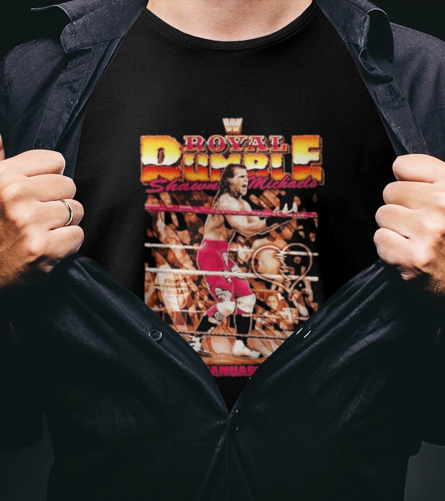 Shawn Michaels Royal Rumble January 22 1995 WWE Wrestling Event T-Shirt