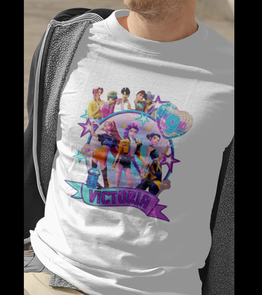 Victoria Huntrix Kpop Birthday Celebration Star Characters T-Shirt