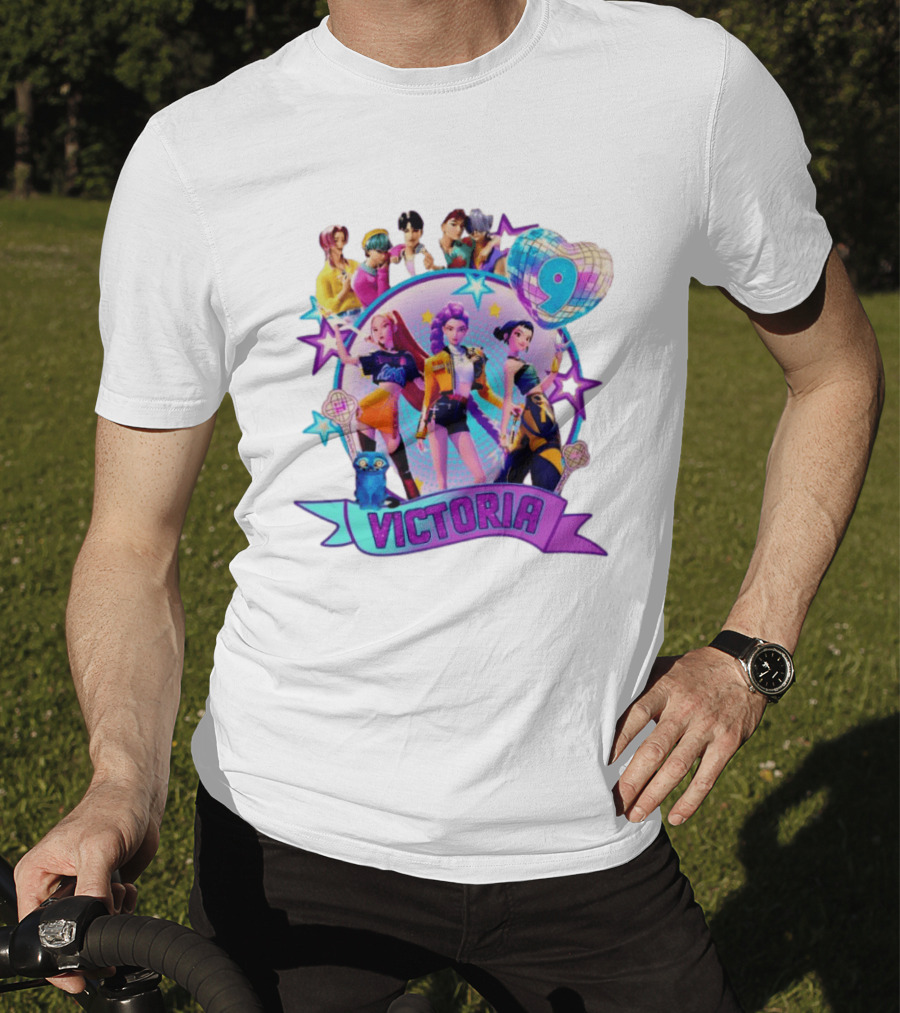 Victoria Huntrix Kpop Birthday Celebration Star Characters T-Shirt
