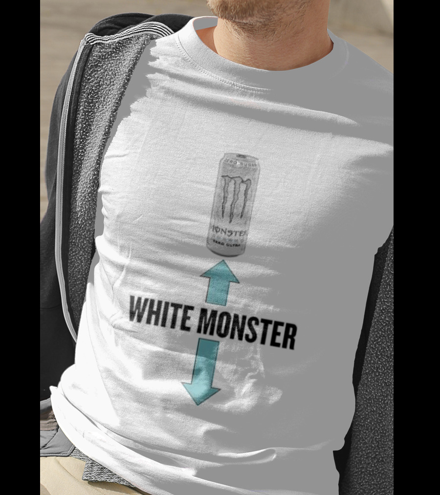 Monster Energy Zero Ultra White Monster Can T-Shirt