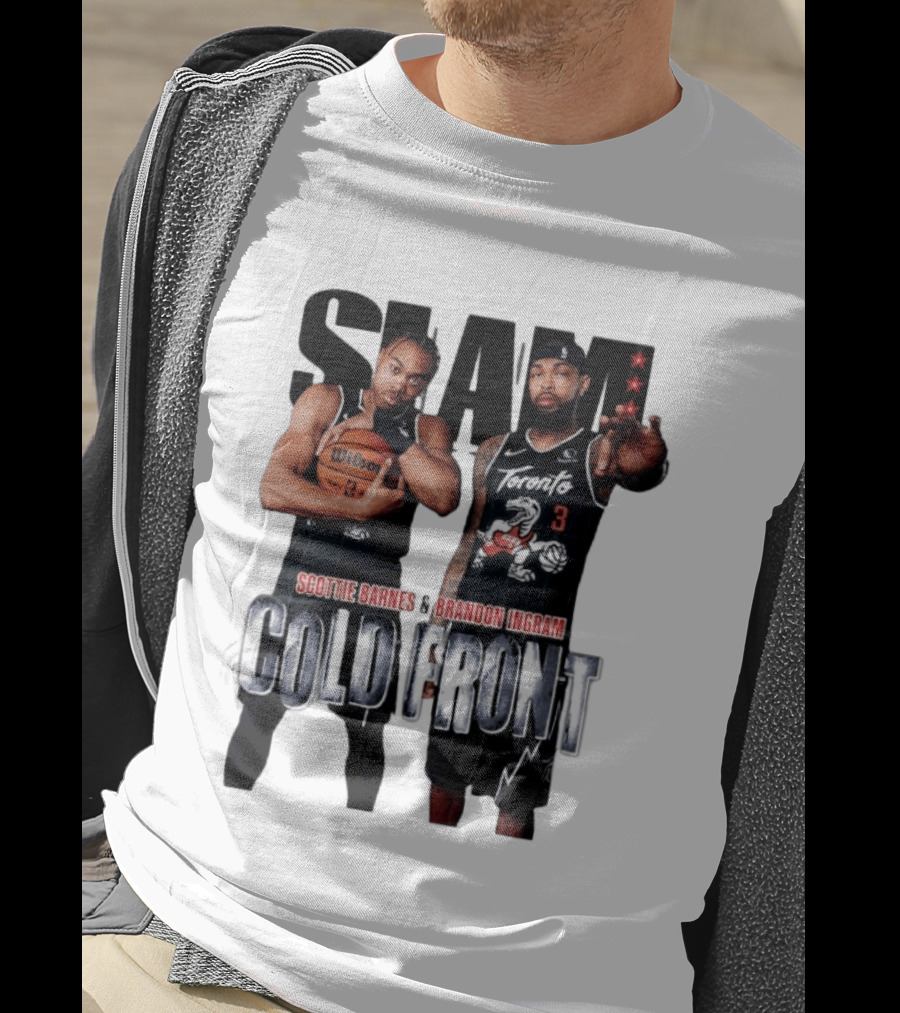 SLAM Scottie Barnes Brandon Ingram Cold Front Toronto T-Shirt