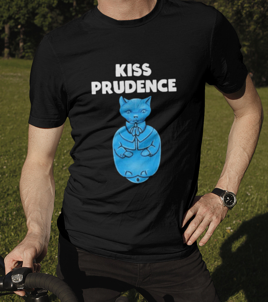 Kiss Prudence Happytoast Cat Blue T-Shirt