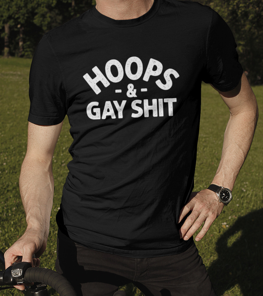 Sarah Spain Hoops & Gay Shit Curved T-Shirt