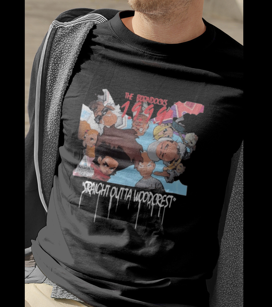 The Boondocks 1999 Straight Outta Woodcrest Parental Advisory T-Shirt