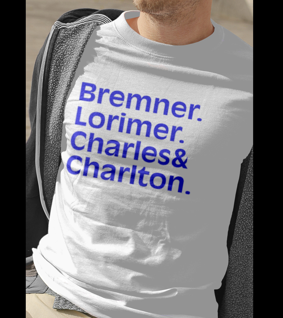 Bremner Lorimer Charles Charlton Football Legends T-Shirt