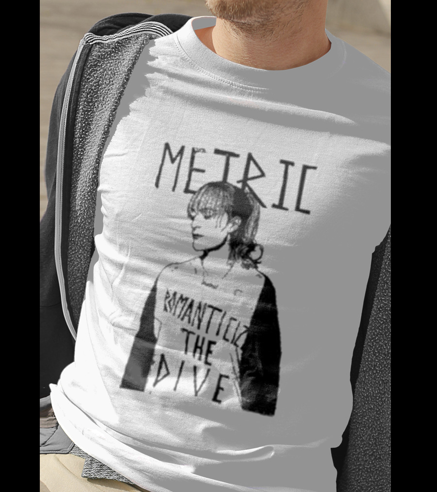 Metric Romanticize The Dive Bold Black And White T-Shirt