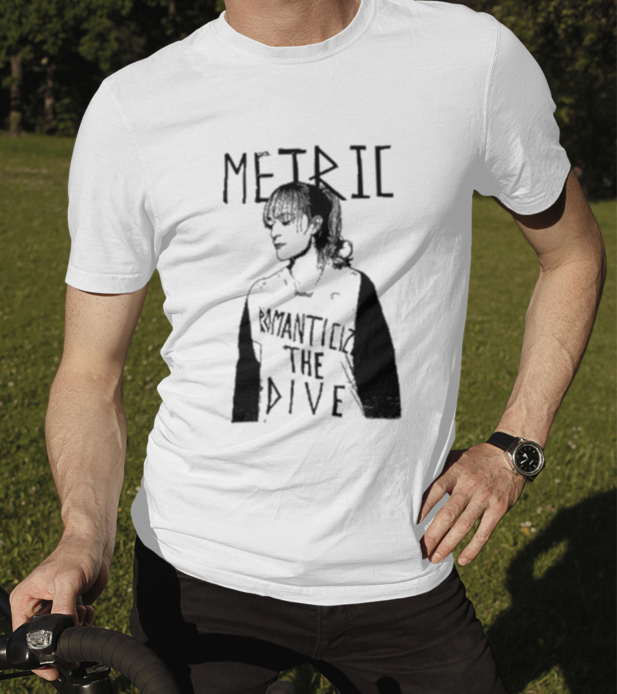 Metric Romanticize The Dive Bold Black And White T-Shirt
